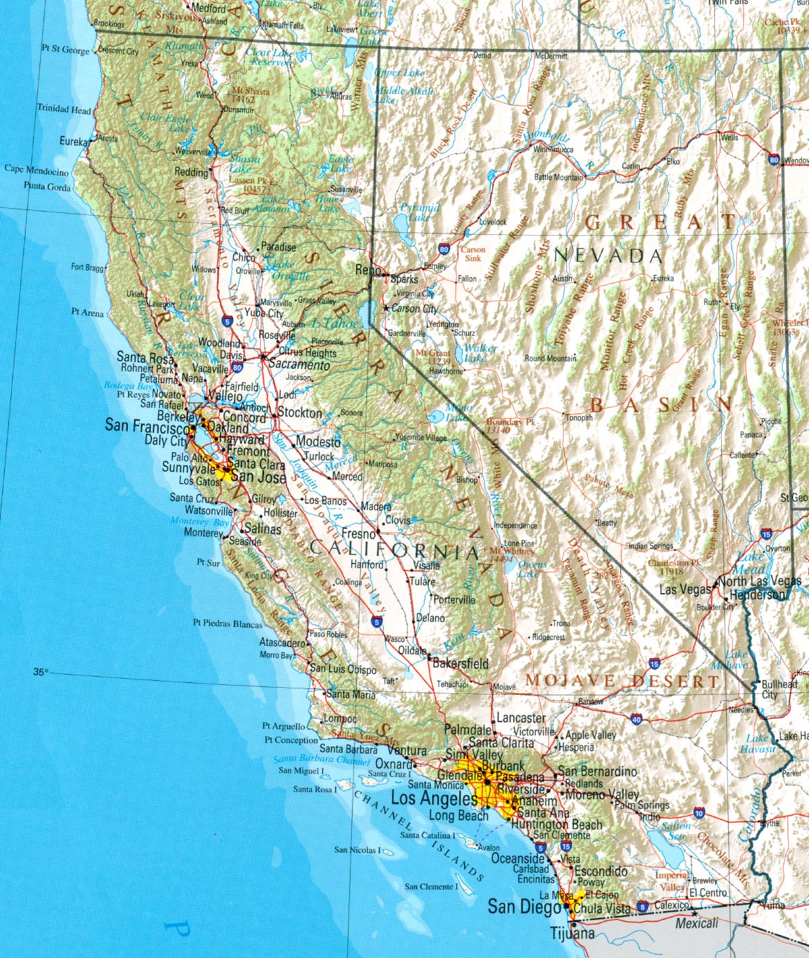California Map Pdf