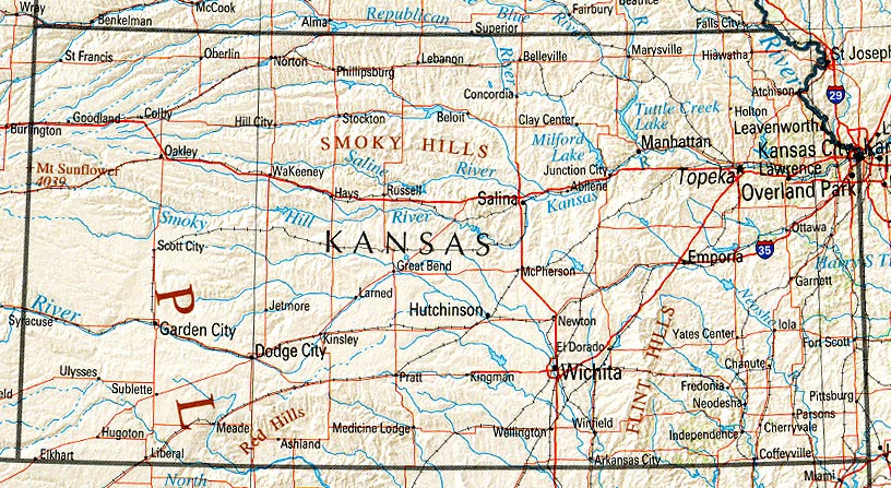 Us Map Kansas