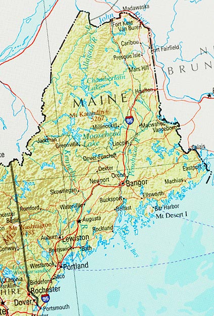 Us Map Maine