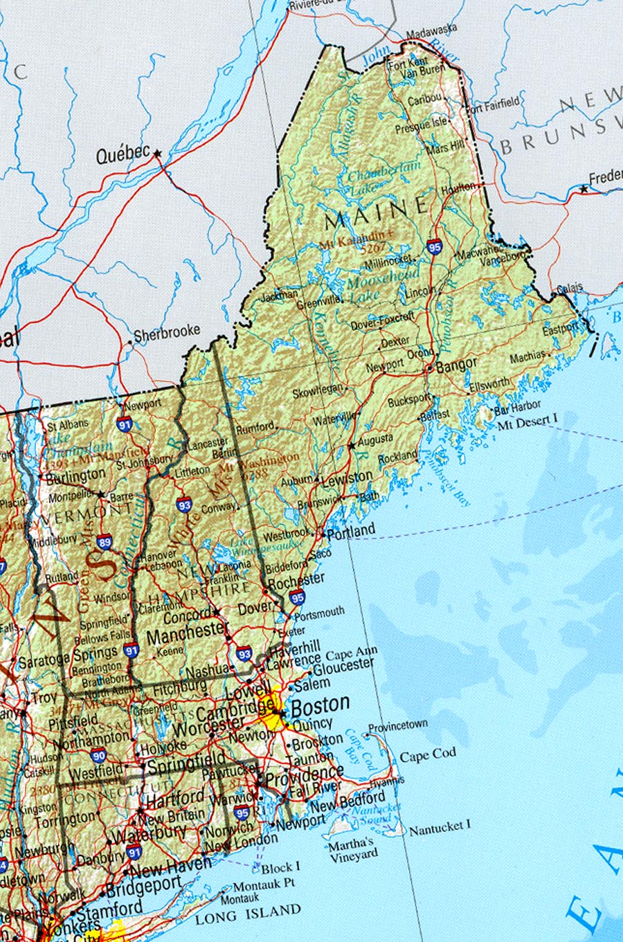 United States Map New Hampshire