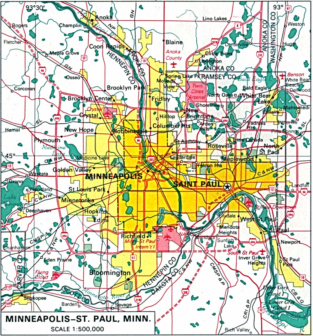 Us Map Minneapolis
