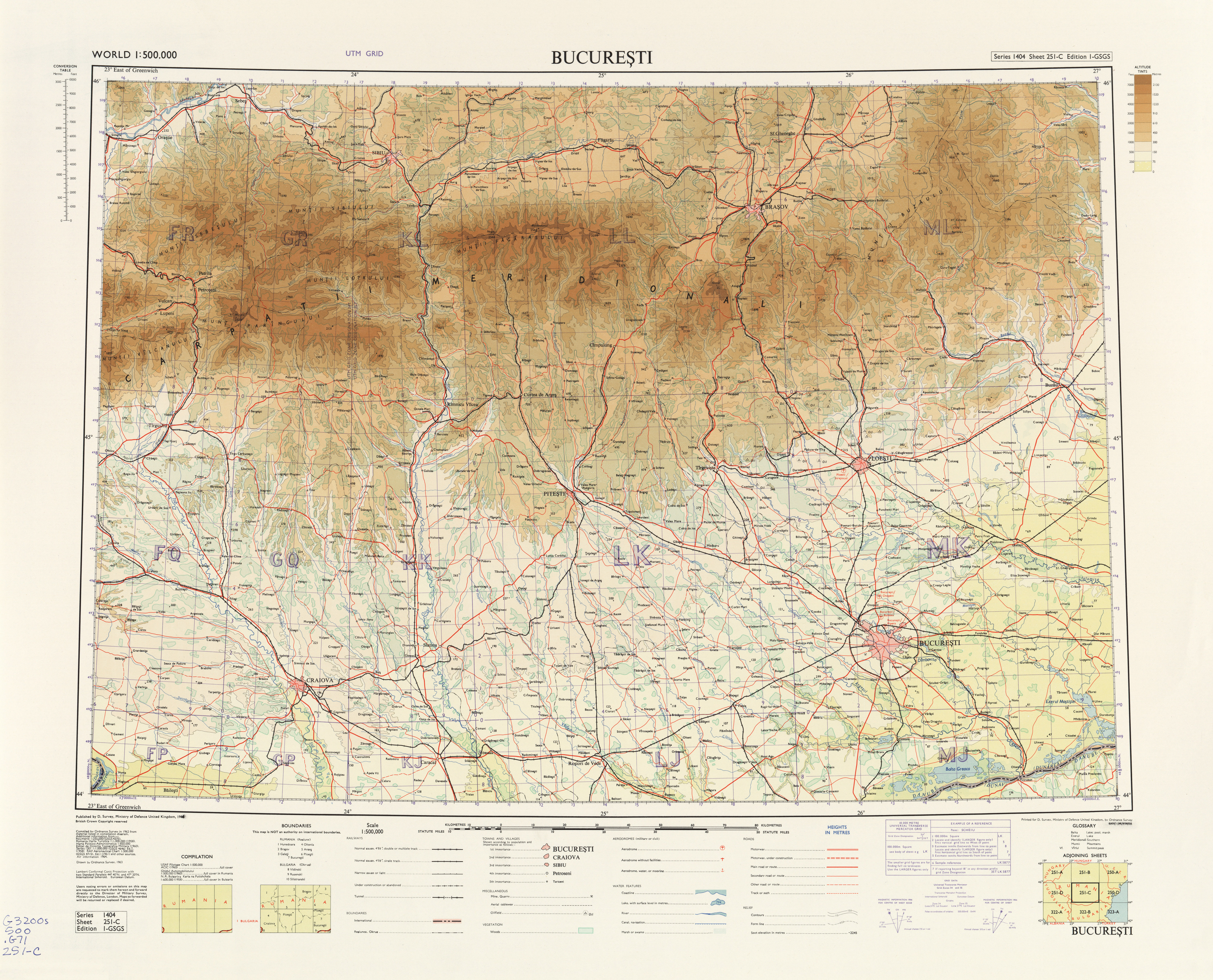 Geografilia Hărți Topografice Romania Moldova și Celelalte