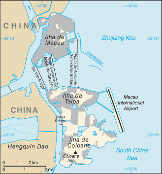 Mapa de Macao