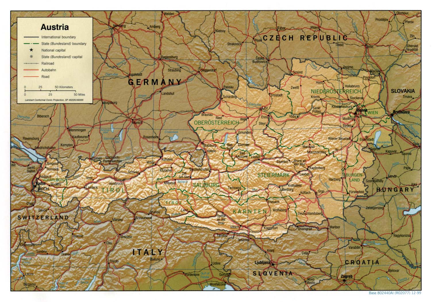 ausztria autós térkép Ausztria térkép lap   Megbízható válaszok profiktól ausztria autós térkép