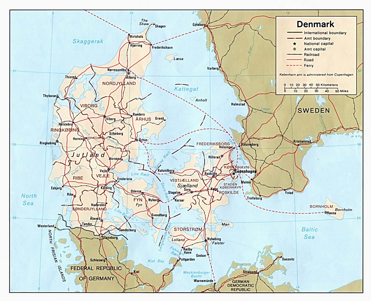 Danemark Carte Du Monde