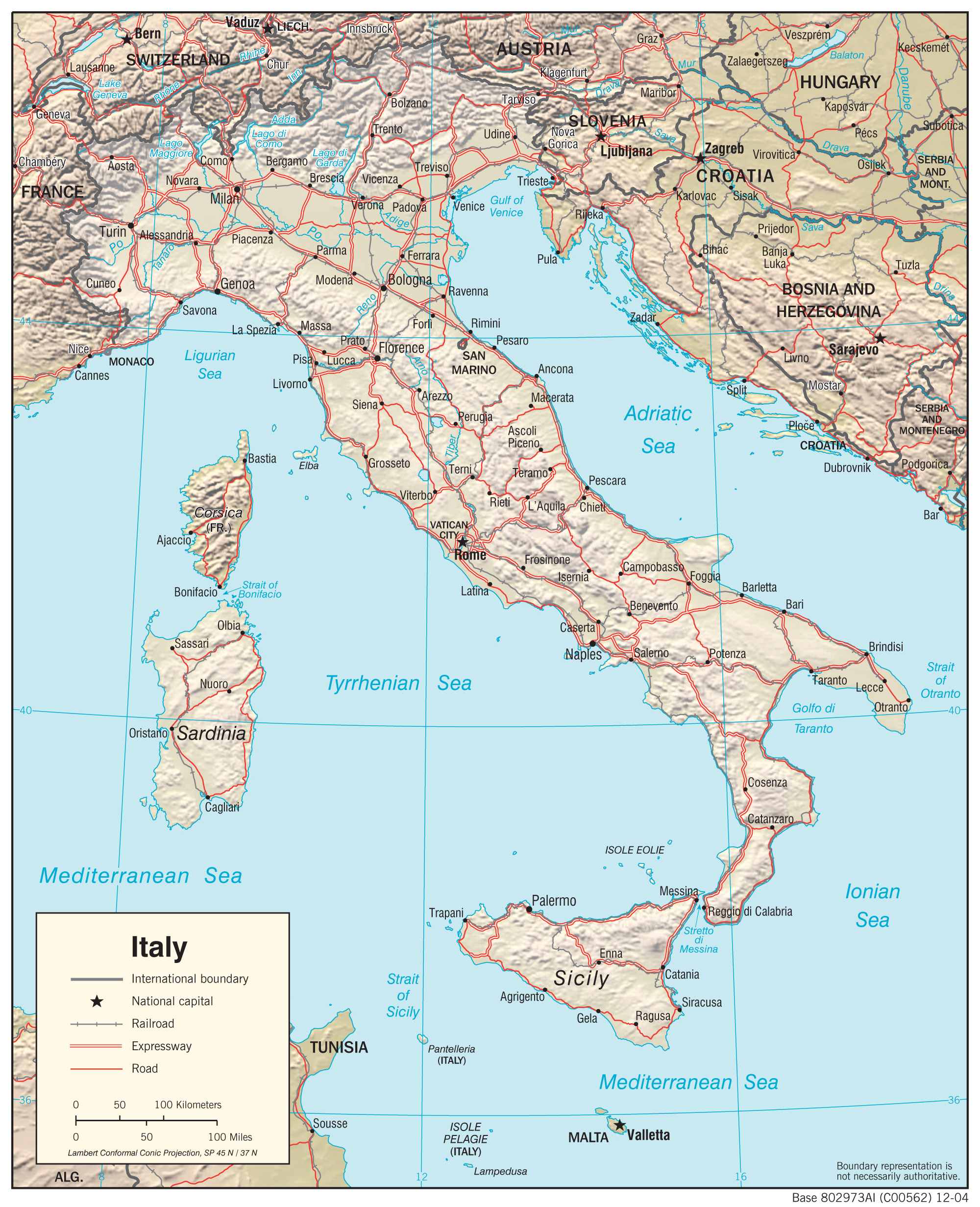 Printable Map Of Italy With Cities And Towns Printable Maps | My XXX ...