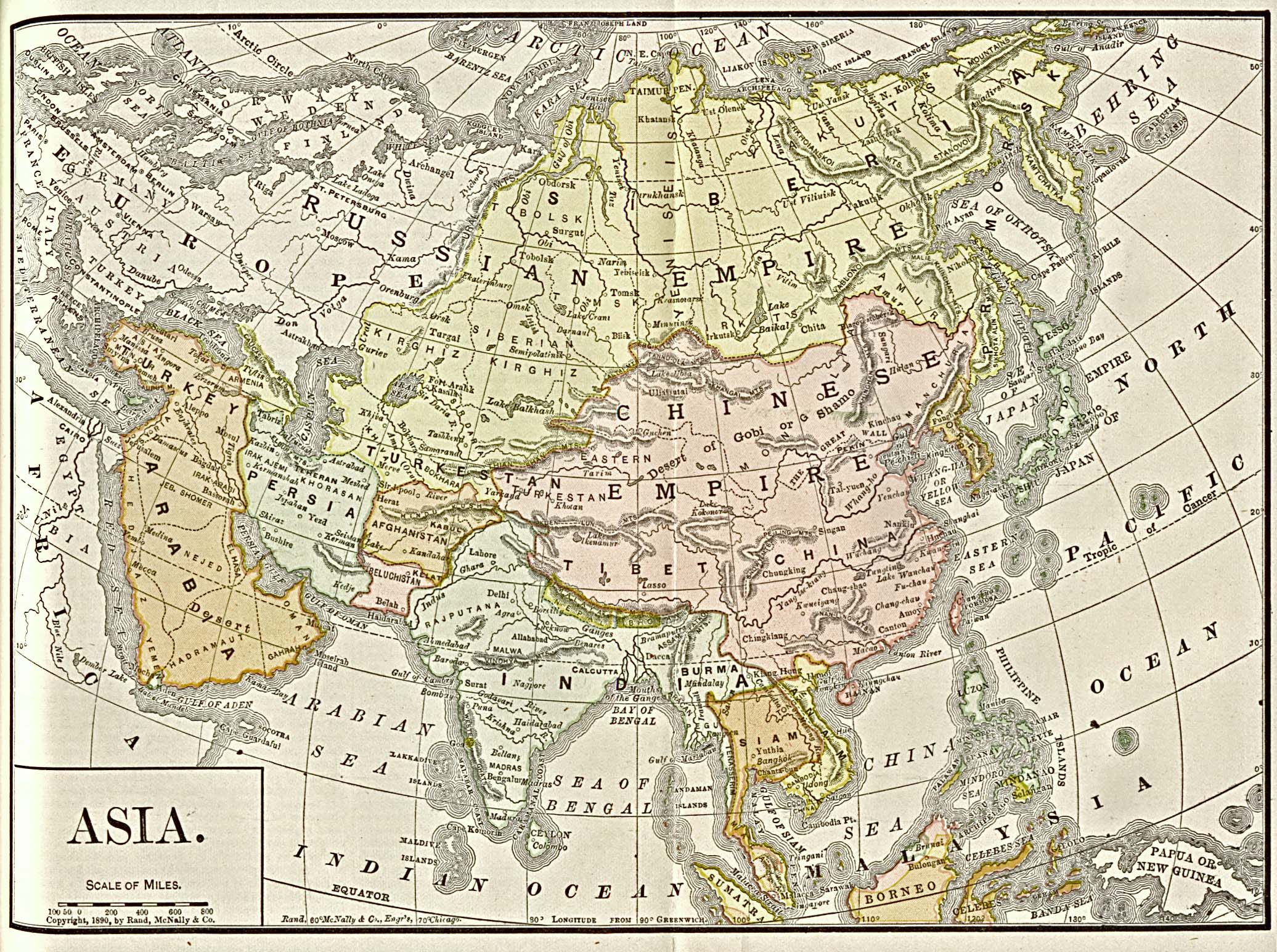 Ancient Asian Map 88