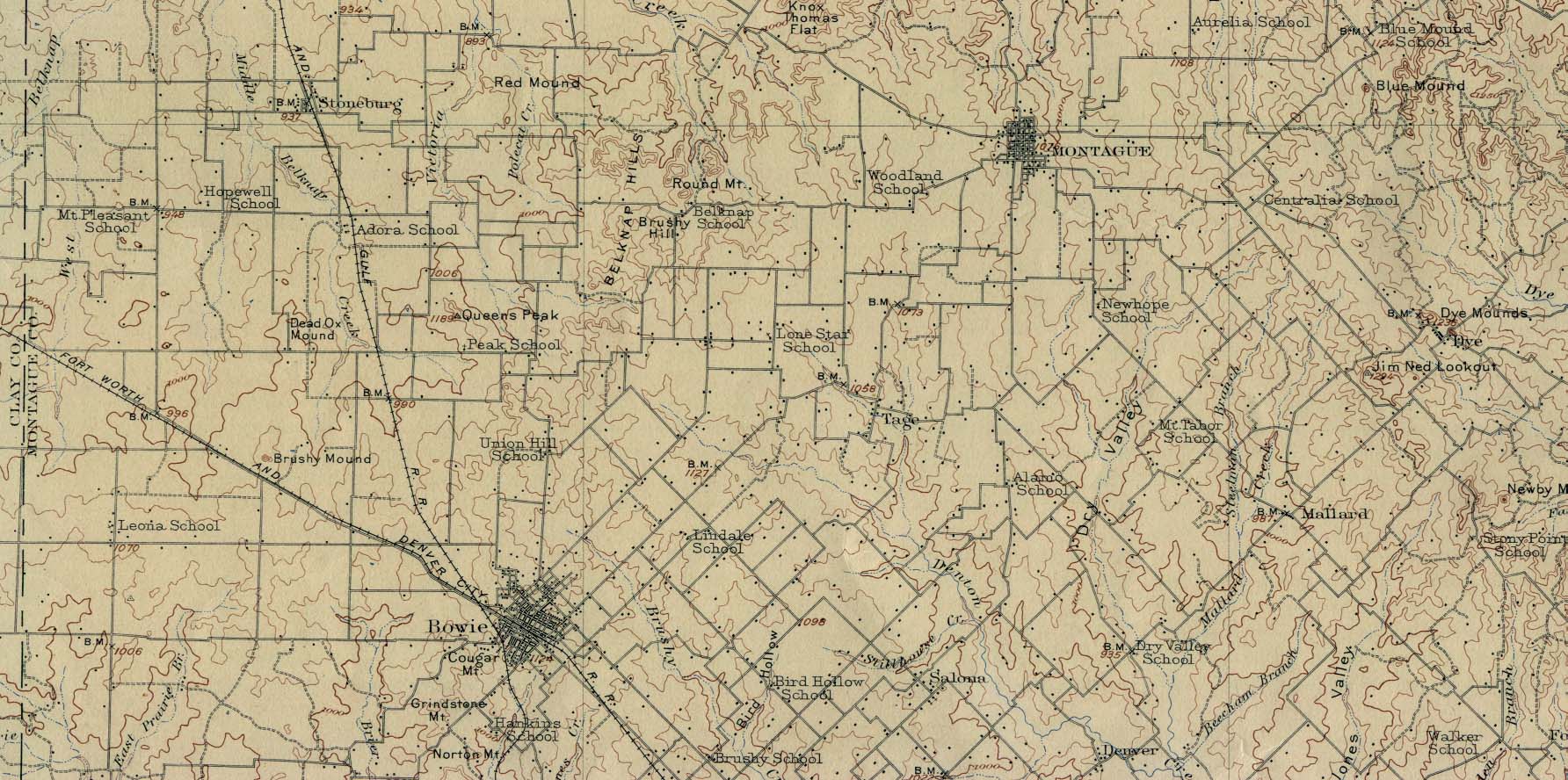 Texas Cities Historical Maps PerryCastañeda Map