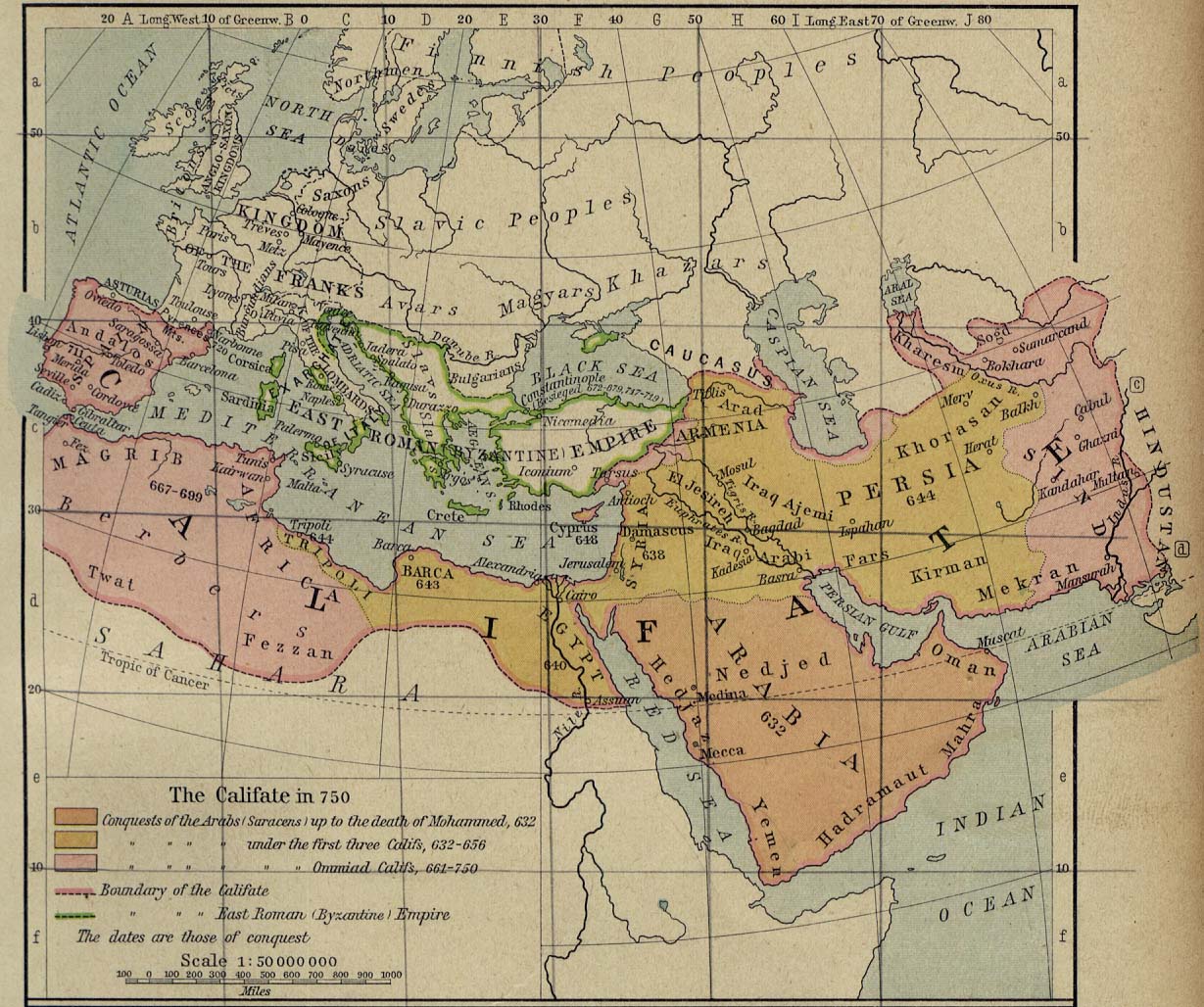 Middle East Historical Maps - Perry-Castañeda Map ...