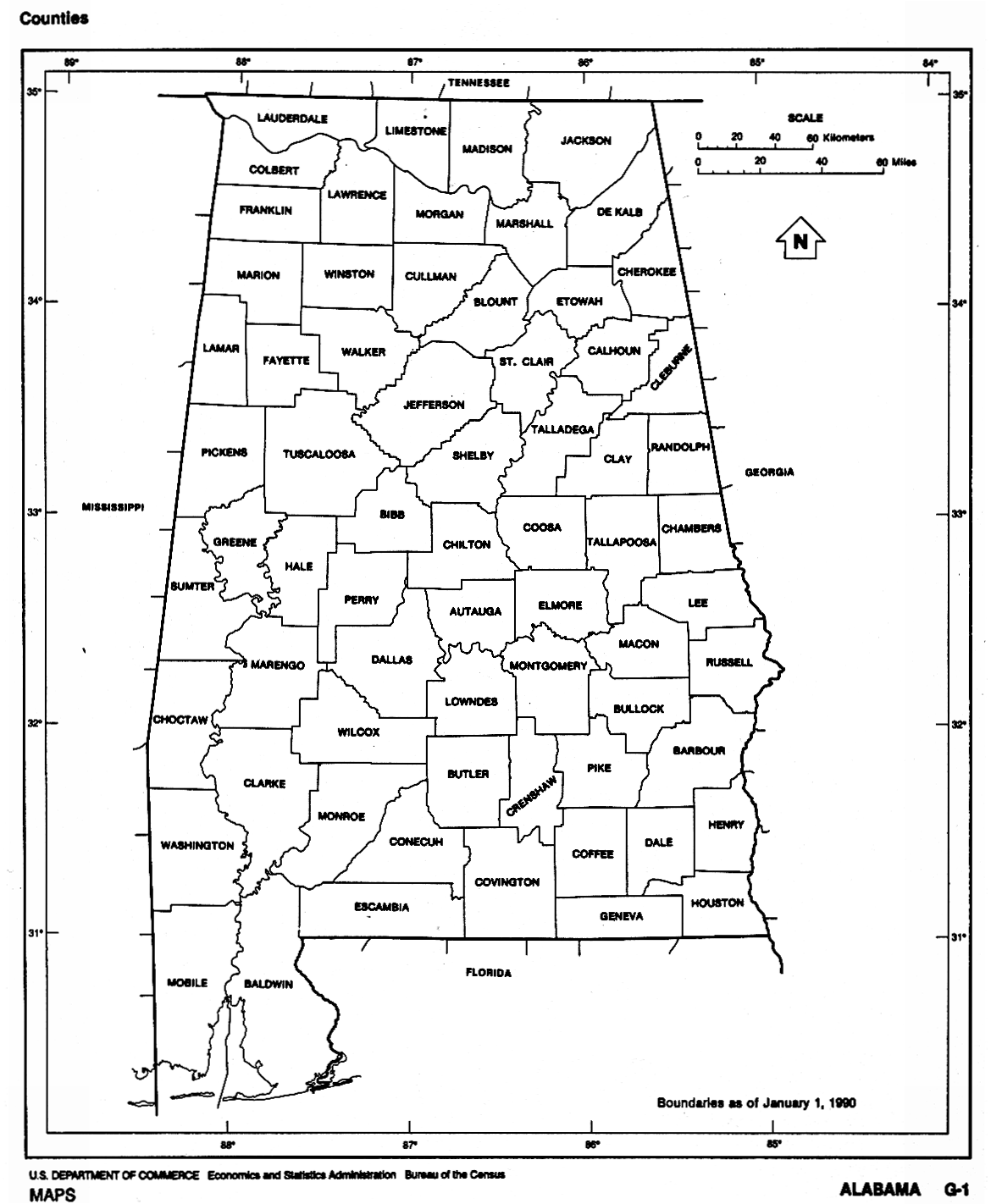 Us Map Alabama