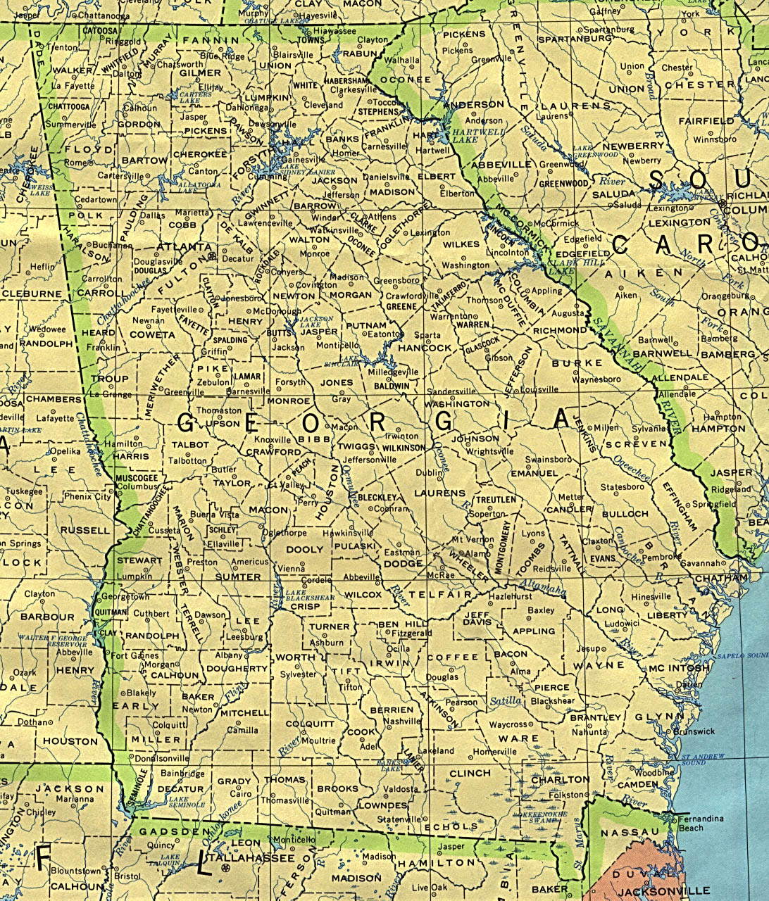 Georgia Maps - Perry-Castañeda Map Collection - UT Library Online