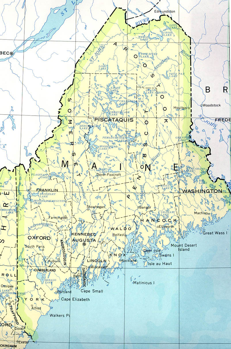 Maine Maps PerryCastañeda Map Collection UT Library Online