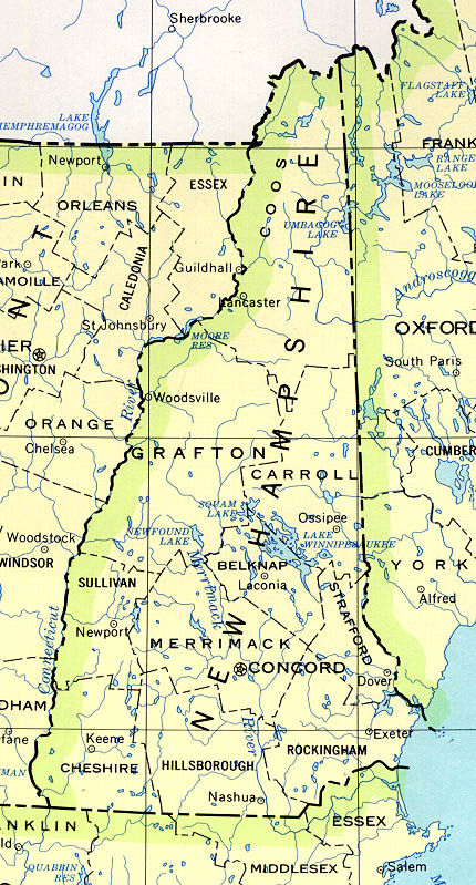 Map New Hampshire