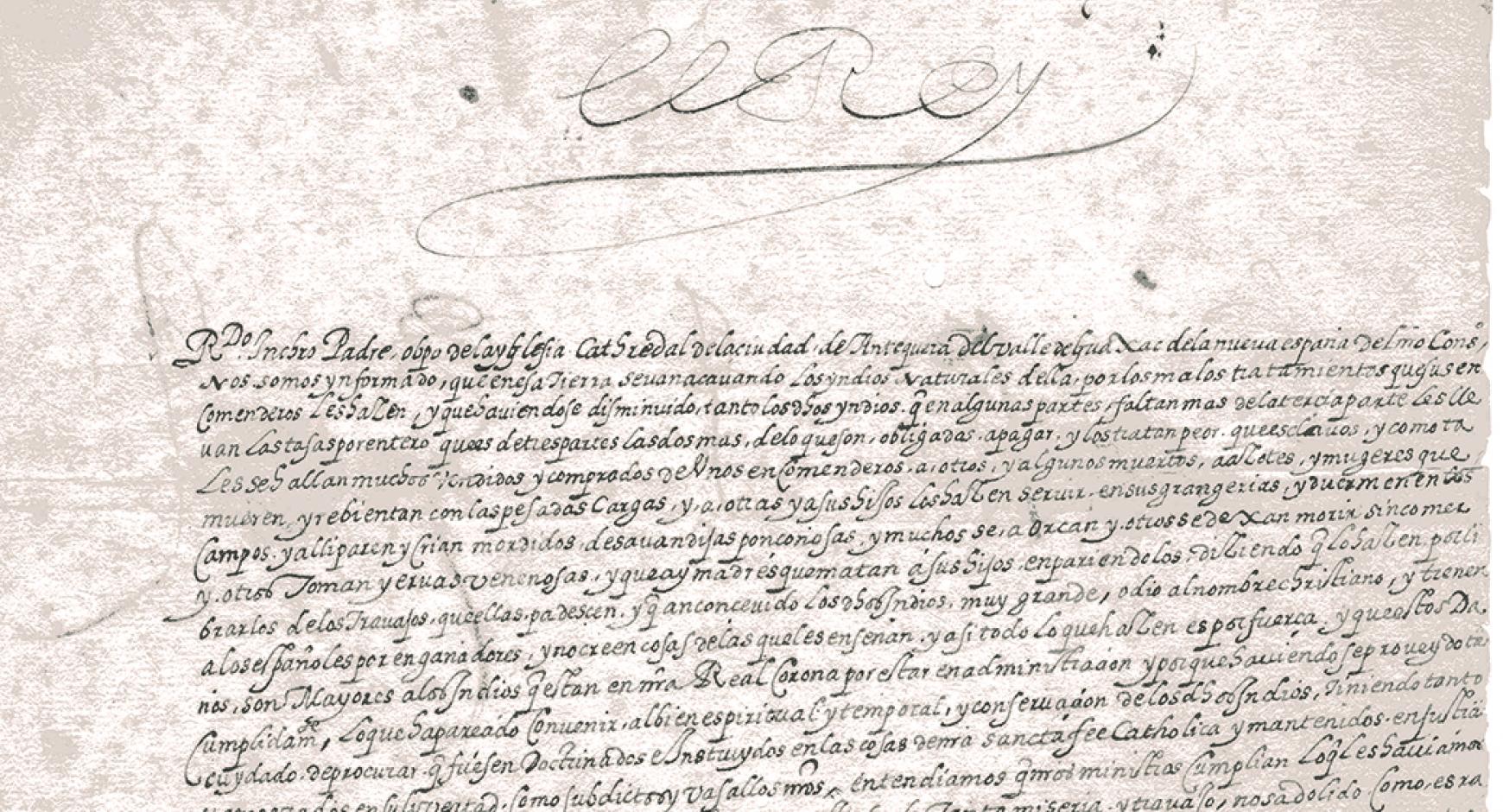 detail of scanned document in spanish