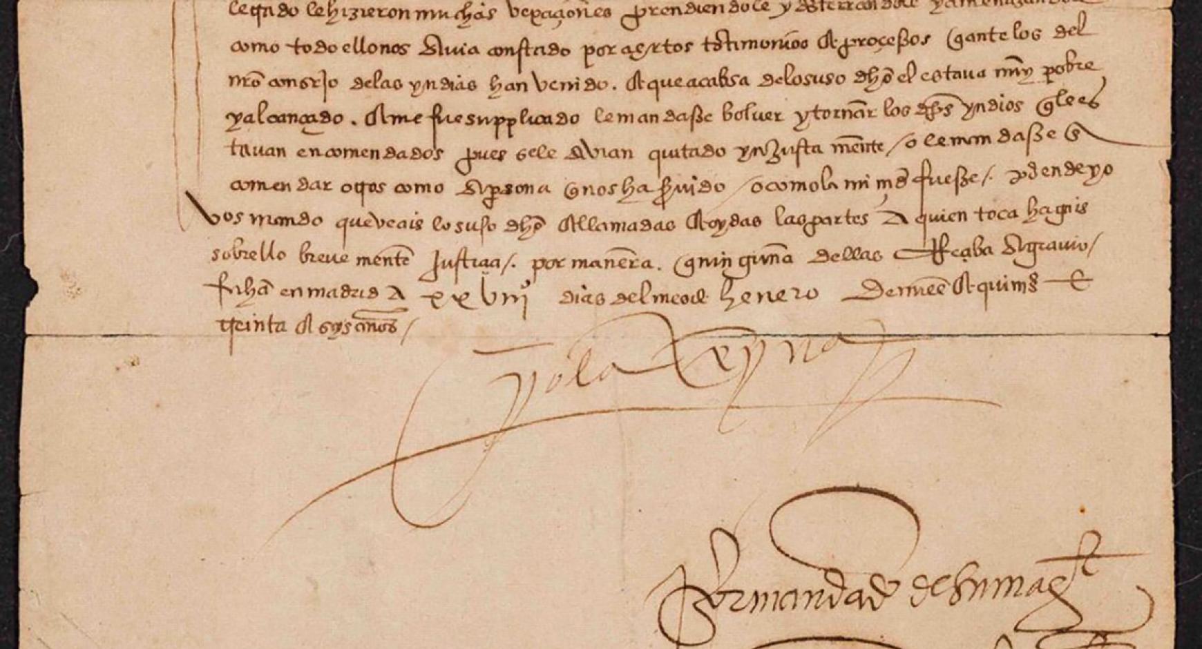 manuscript page from sor juana ines de la cruz's "book of professions"