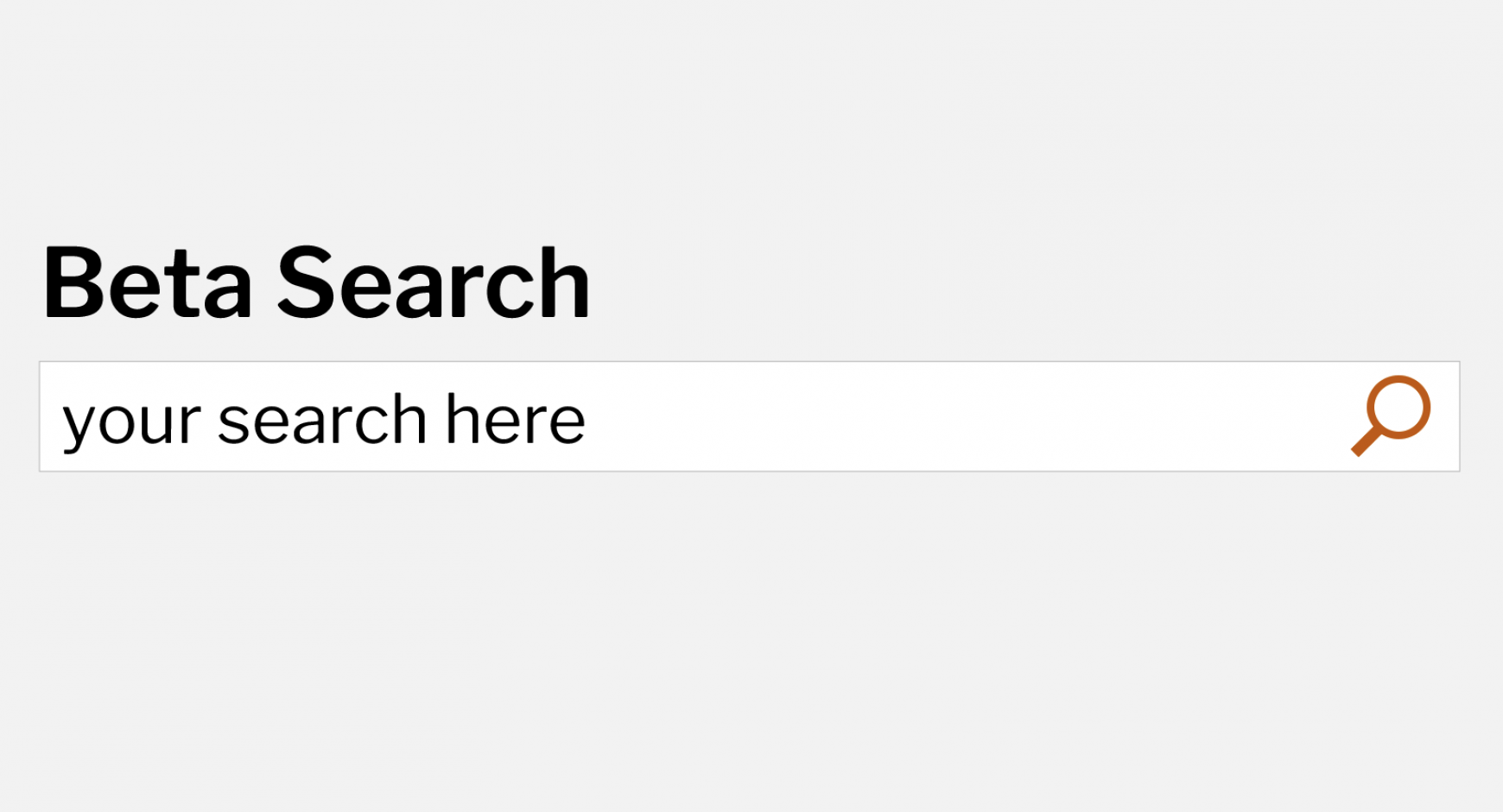 beta search box