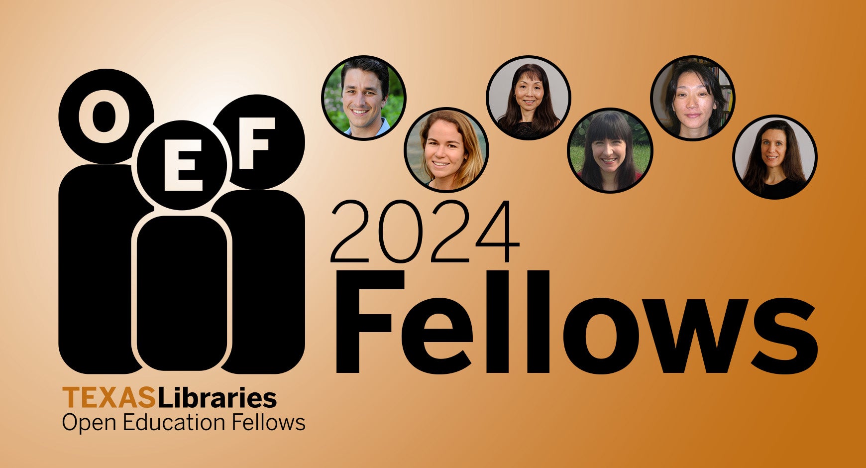 Open educational fellows graphic with portraits of each recipient.