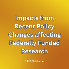 Impacts from Recent Policy Changes affecting Federally Funded Research Graphic