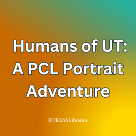 Exhibit at UT Libraries PCL 5th Floor Humans of UT: A PCL Portrait Adventure